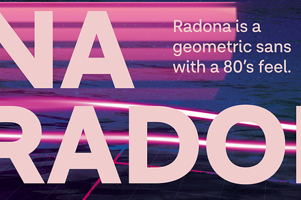 Radona, a Sans Serif Font by insigne