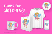 Cute cartoon cupid., an Animal Illustration by KENO Mascots (Thumbnail 9 of 9)