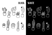 Vector Cacti and Succulents, a Decorative Illustration by 5August Art (Thumbnail 3 of 7)