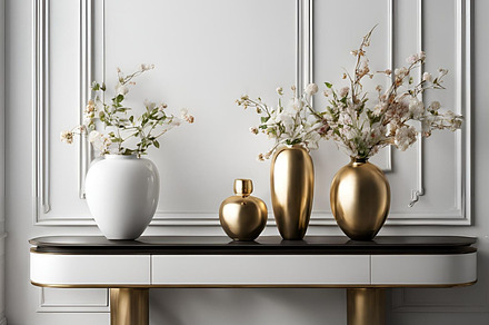 Luxury table with elegant vase decor, an Architecture Photo by ComfortQ