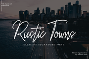 Rustic Towns, a Script Font by Indotitas (Thumbnail 1 of 8)