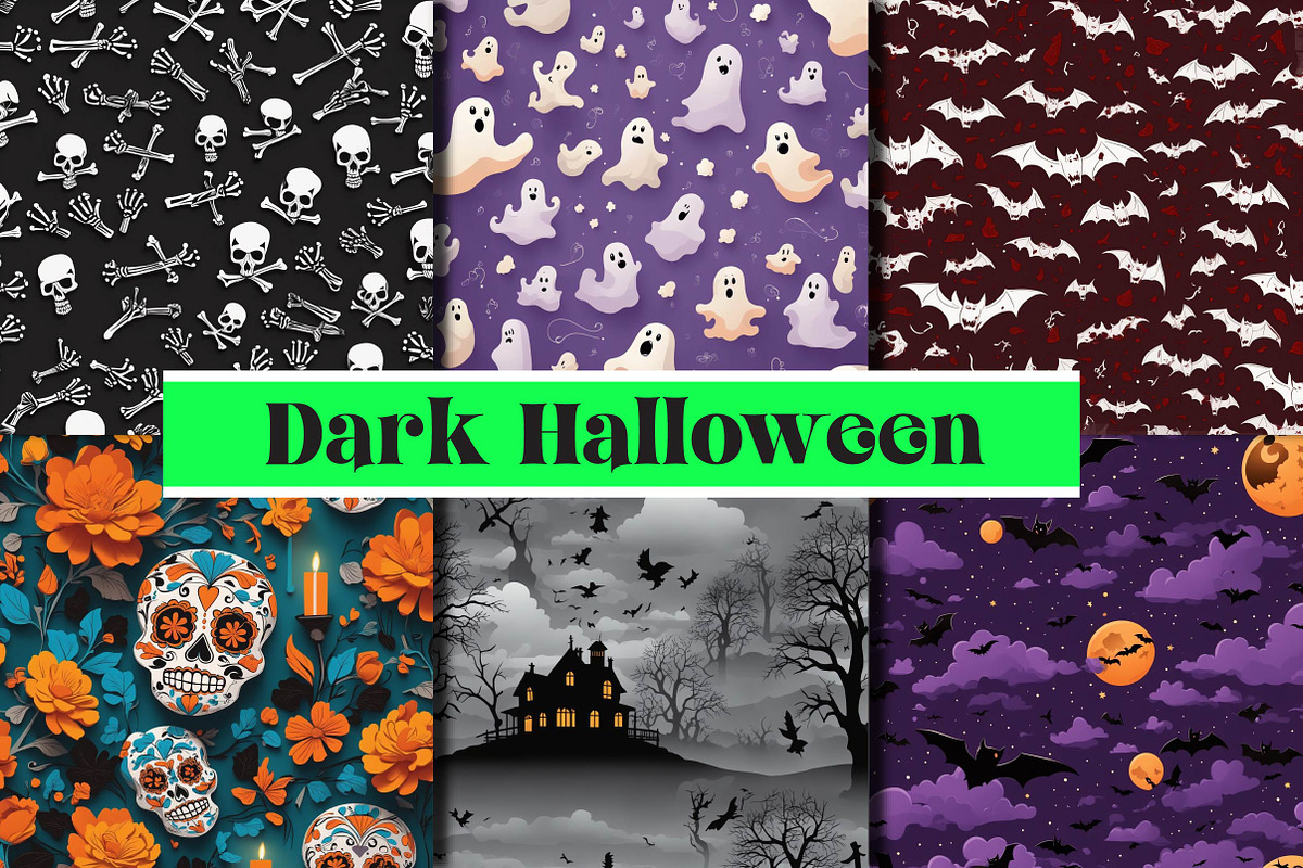 Dark Halloween Seamless Papers, a Background Photo by Wow Magic (Photo 2 of 2)