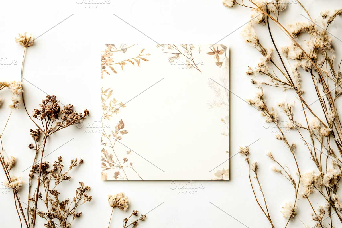 Boho Stationary Card Mockup Bundle, a Templates & Theme by VetalStock (Photo 8 of 11)