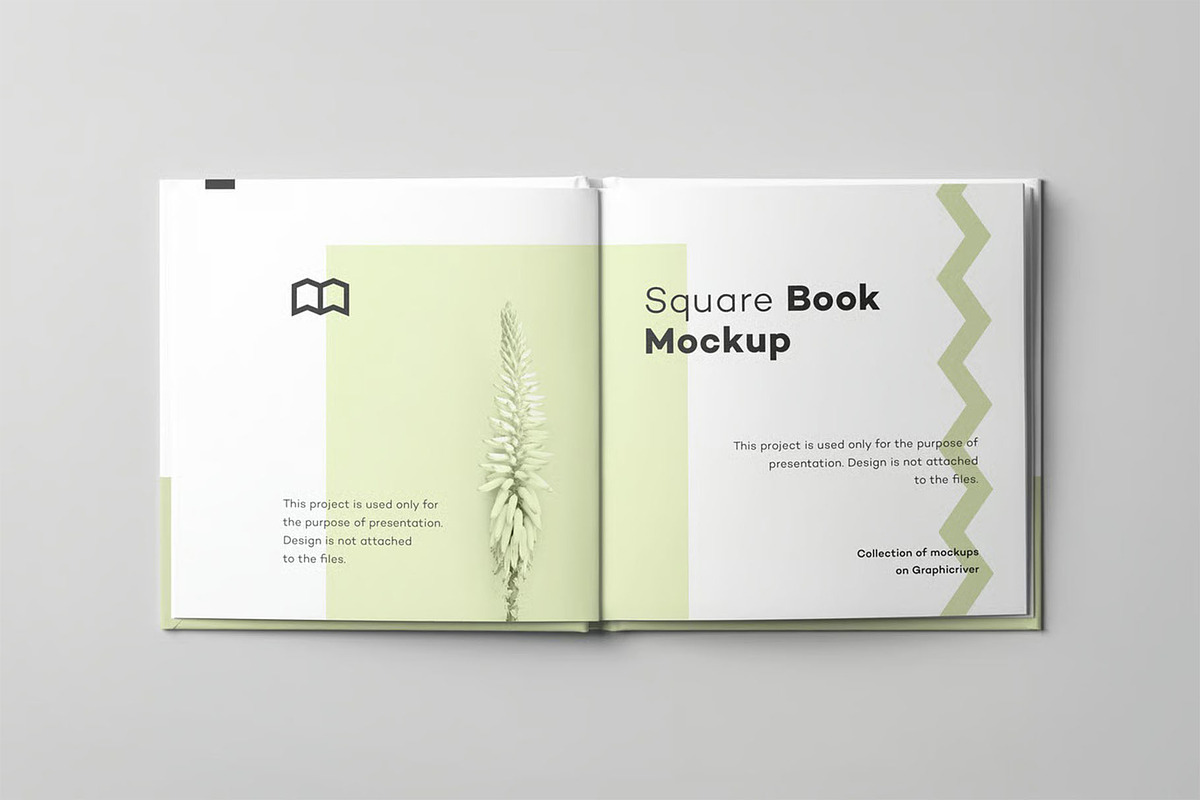 Square Book Mock up, a Books & Magazine Mockup by zippypixelstudio (Photo 13 of 16)