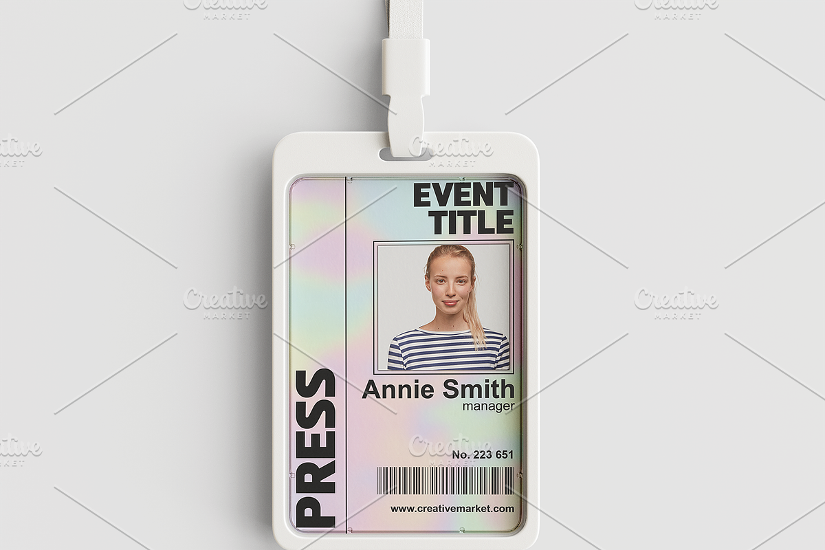 Simple ID Badge, a Card Template by Tzochko (Photo 2 of 6)