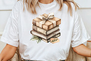 Autumn Bow Book Stack Clipart, an Illustration by CraftArtStudio (Thumbnail 3 of 6)