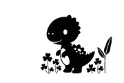 Cute dinosaur nursery decor design, an Illustration by Amazin_art (Thumbnail 21 of 31)