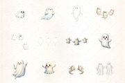 Flying Ghosts Clipart, an Illustration by CrexoraLab (Thumbnail 3 of 5)