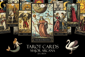 Tarot cards. Major Arcana, a Decorative Illustration by Chikovnaya