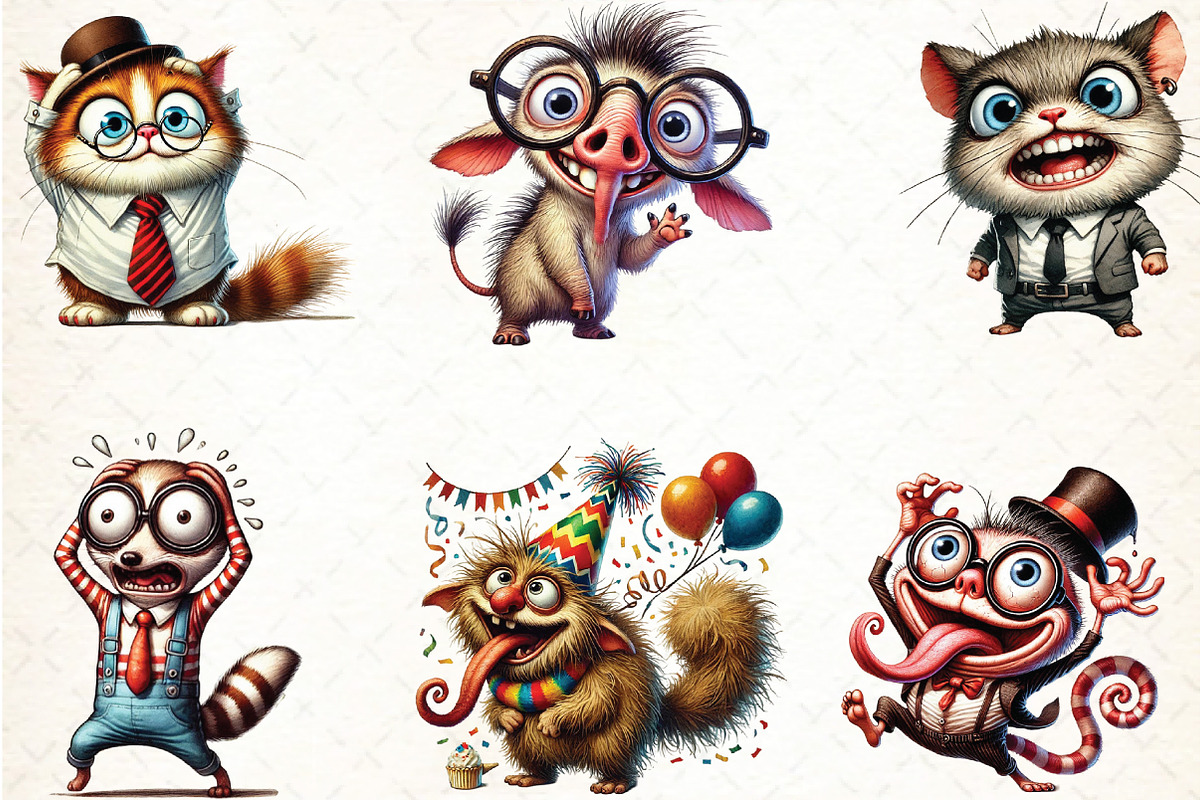 Crazy Funny Animals, an Animal Illustration by DreamCafeArt (Photo 4 of 6)
