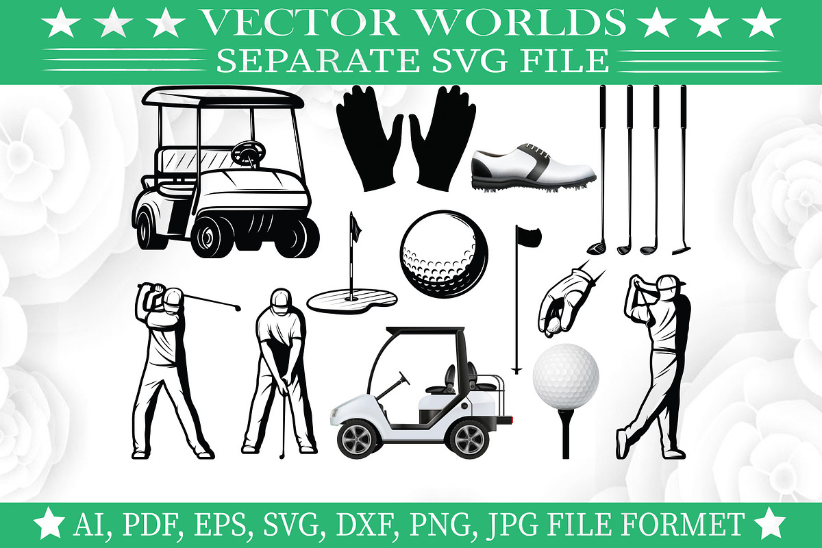 Golf Equipment Svg, Golf Equip Svg, an Object Graphic by VectorWorlds