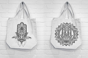 East hamsa.Graphic set., a Decorative Illustration by Moonflora (Thumbnail 4 of 6)