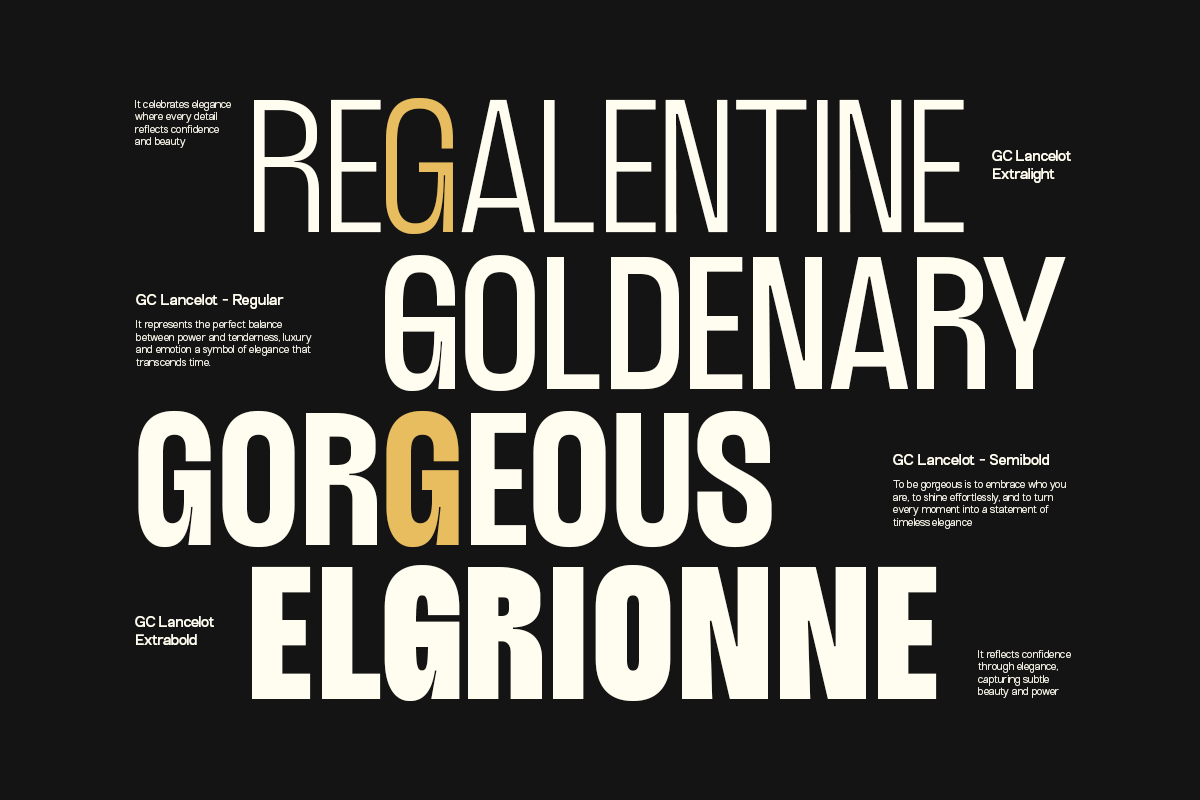 TRT Lancelot Condensed Font Family, a Sans Serif Font by truetype (Photo 2 of 15)