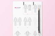 Body Template for Fashion Design A4, an Illustration by HYDNSTUDIO (Thumbnail 6 of 9)
