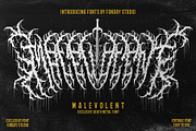 GOATHAM DEATH METAL FONT, a Blackletter Font by Fonday Studio (Thumbnail 5 of 17)