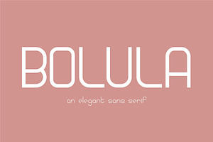 Bolula | An elegant sans serif