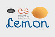 CS Lemon – Display Font, a Sans Serif Font by Craft Supply Co. (Thumbnail 1 of 8)