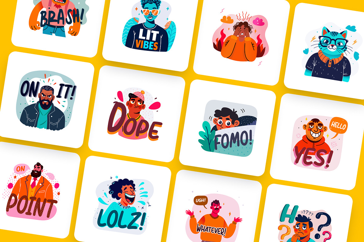 Animated Gen Z Reaction Stickers, an Emoji Icon by Creative Stall (Photo 3 of 5)