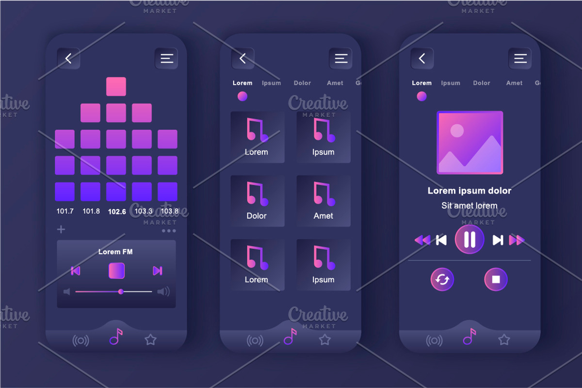 Unique Mobile App UI Kit, an App Template by alexdndz (Photo 20 of 36)