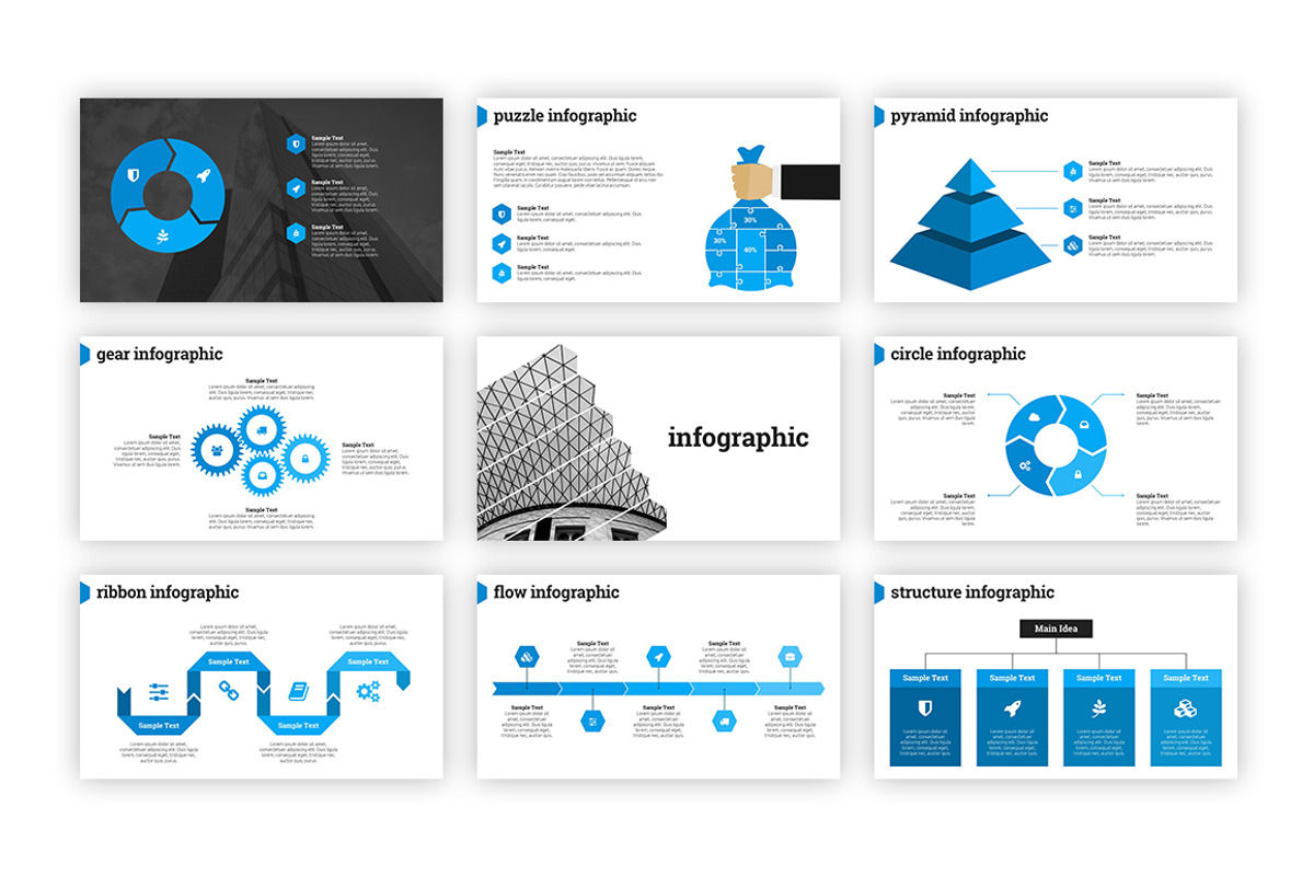 Hexagon - PowerPoint Template, a Presentation Template by everslide (Photo 8 of 9)