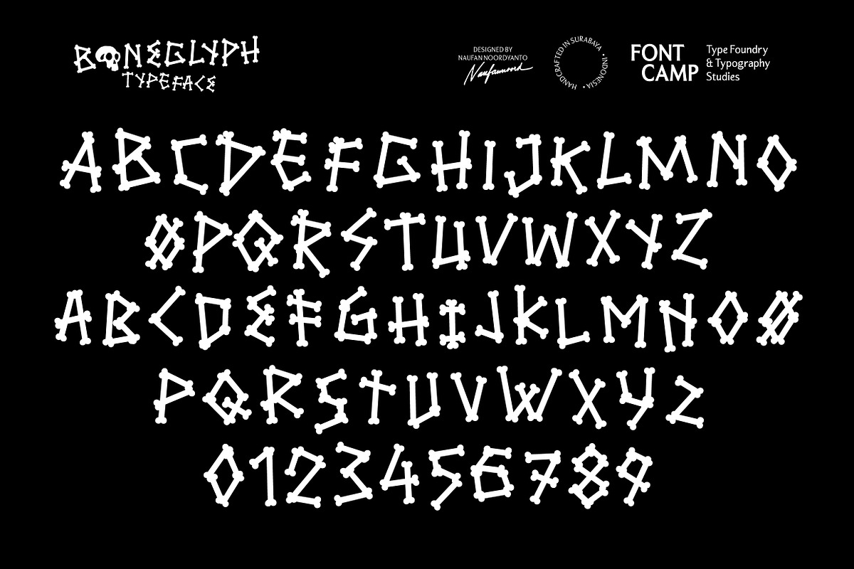 Boneglyph Font, a Symbol Font by Fontcamp Type Foundry (Photo 2 of 10)