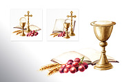 Catholic. Watercolor collection, an Object Illustration by Daria Ustiugova (Thumbnail 2 of 12)