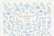 Baroque Line Art | Frames & Crests, a Decorative Illustration by Berentine.art (Thumbnail 8 of 17)