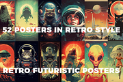 Retro Futuristic Posters, a Decorative Illustration by Fox's Monday (Thumbnail 7 of 7)