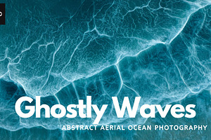 Ghostly Waves Abstract Aerial Ocean, a Nature Photo by Virgo Studio