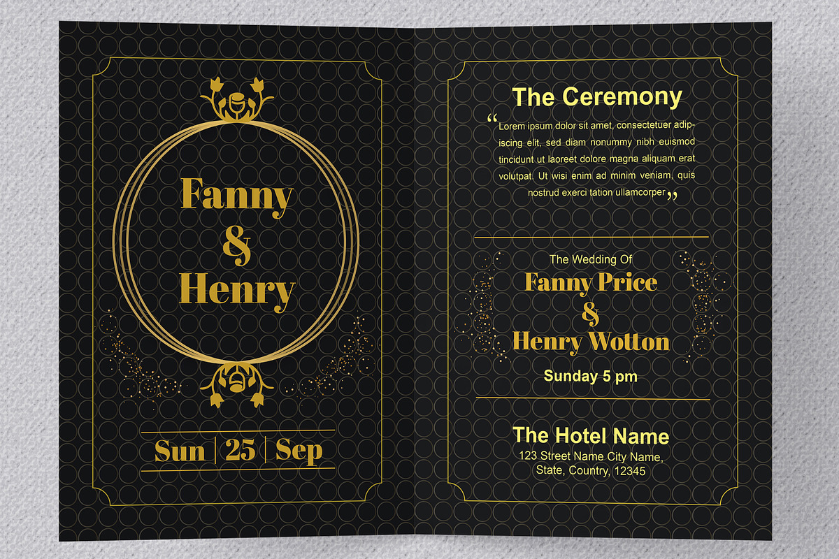 Wedding Invitation Card, a Stationery Template by MightyDesign (Photo 1 of 7)