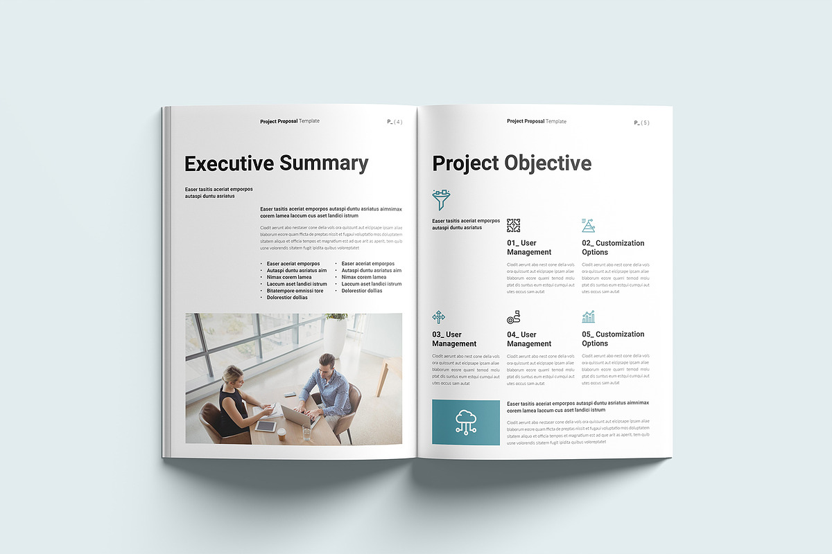 Project Proposal Template, a Brochure Template by GoldenGrid Studio (Photo 2 of 8)