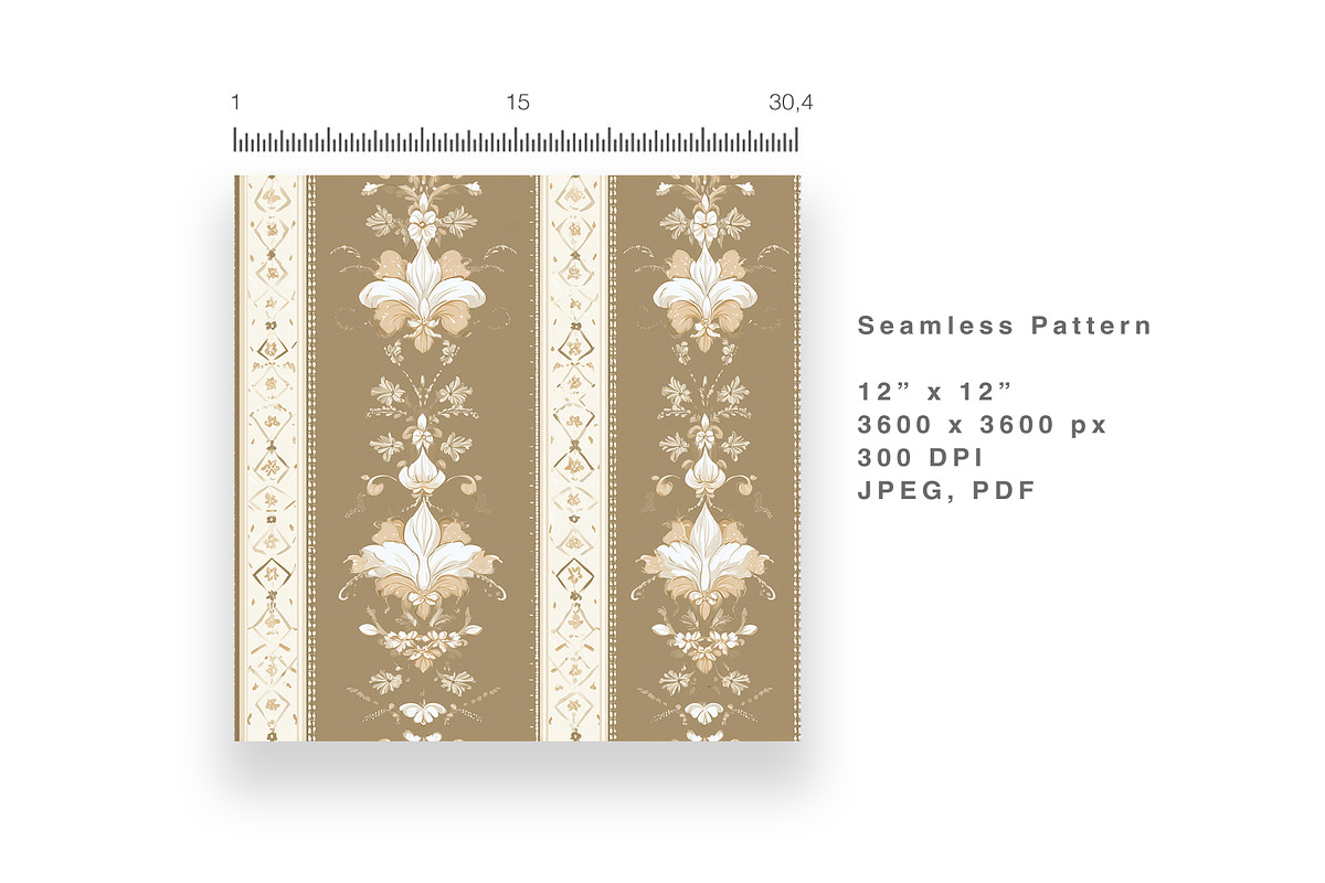 6 Seamless Pattern: Victorian, a Pattern Graphic by StudioCitra (Photo 5 of 10)
