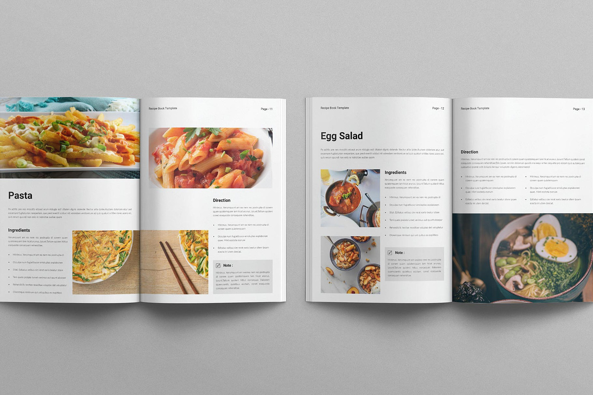 Digital Recipe Book Template, a Brochure Template by E-Type (Photo 5 of 7)