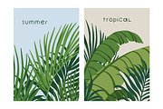 Tropical leaf plants, posters set, a Decorative Illustration by Good Studio (Thumbnail 6 of 15)