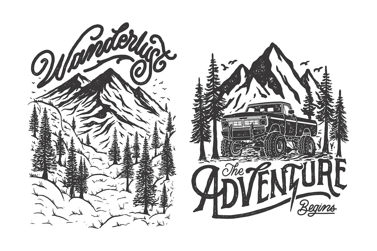 Outdoor Graphic / badge, an Object Illustration by Wak Jay Creative Studio (Photo 14 of 14)