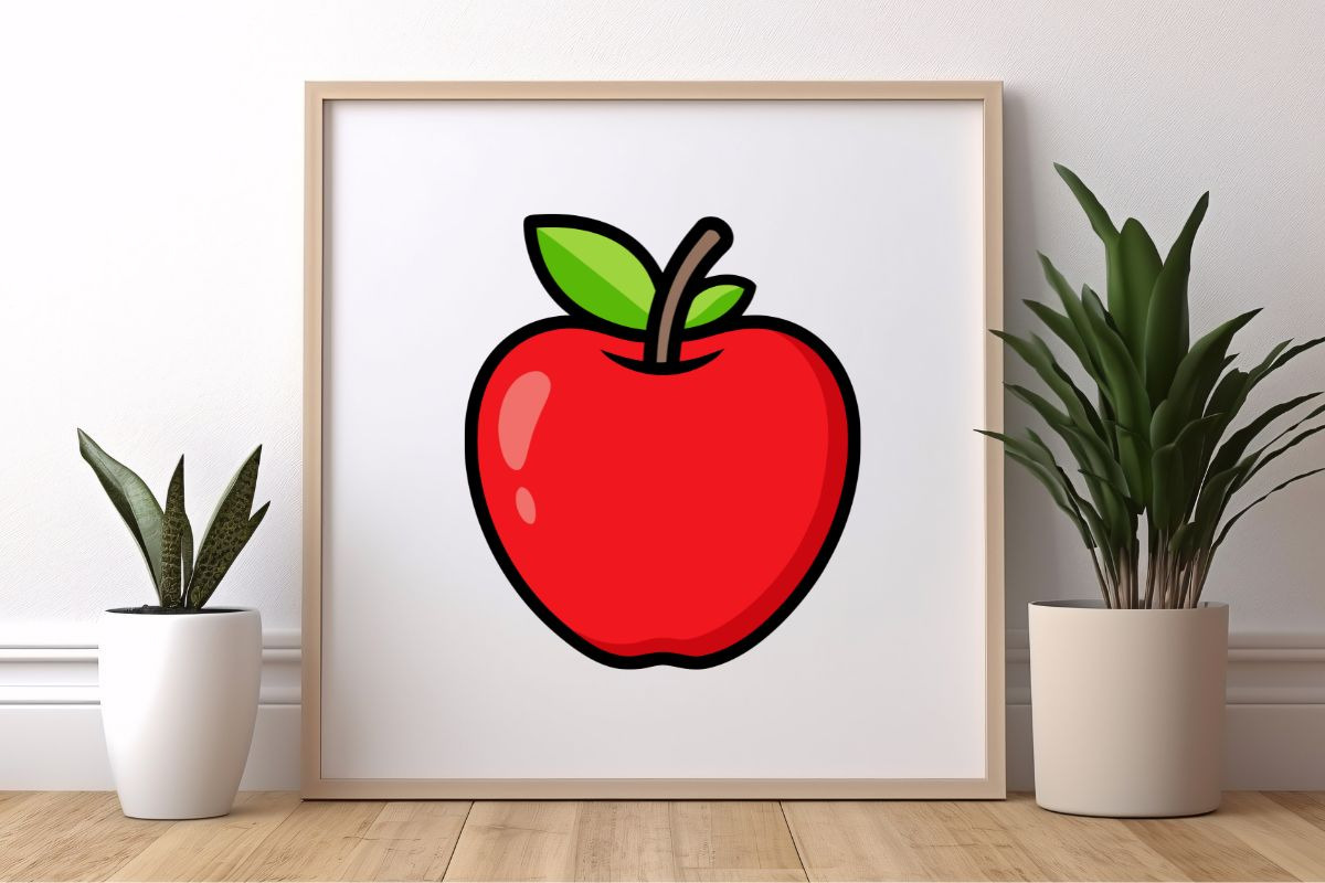 Cartoon Apple Clipart Set, a Food Illustration by newminddesign (Photo 6 of 8)