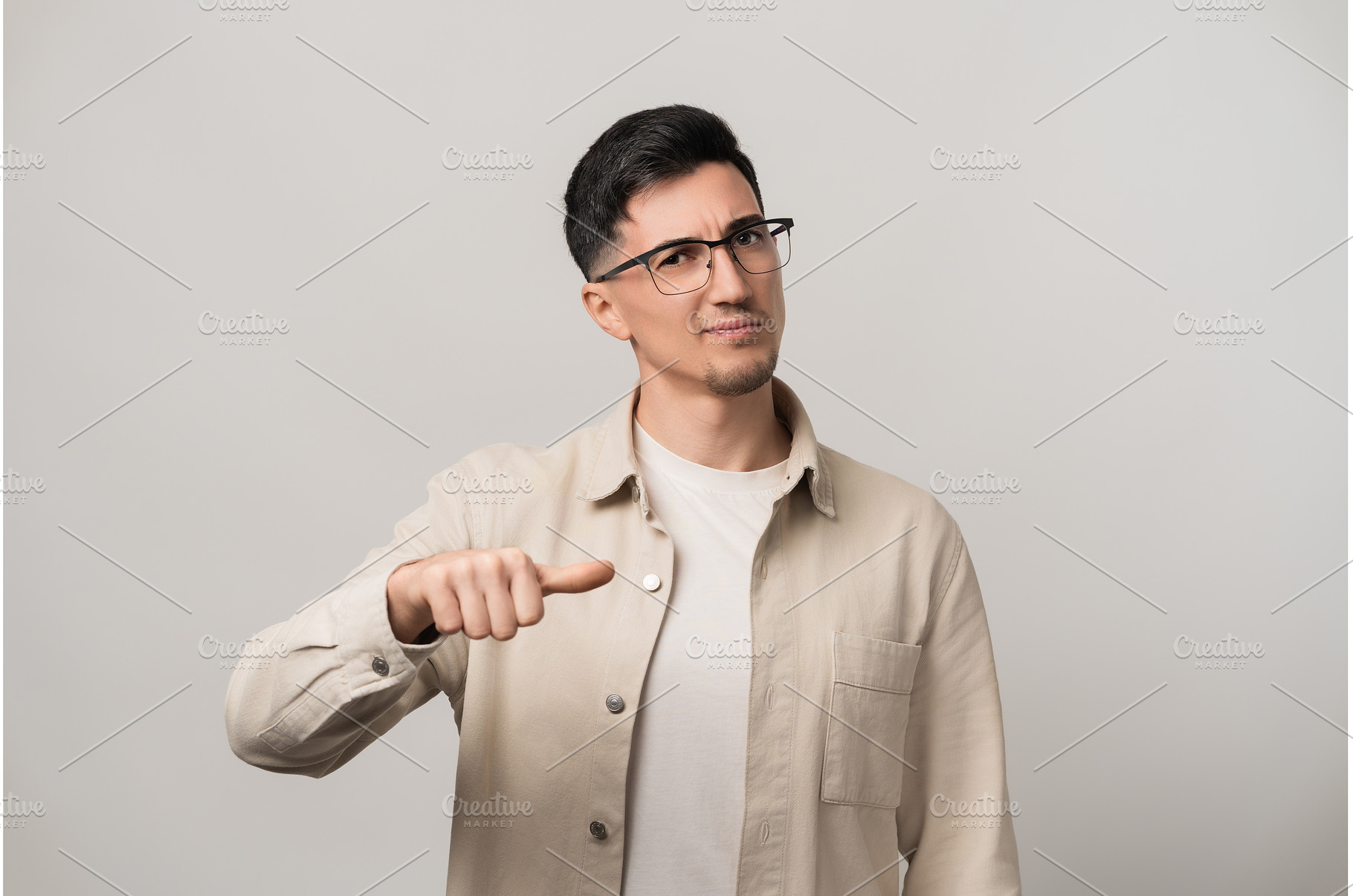 Lost in decision. An uncertain man, a Person Photo by AD Stock Images