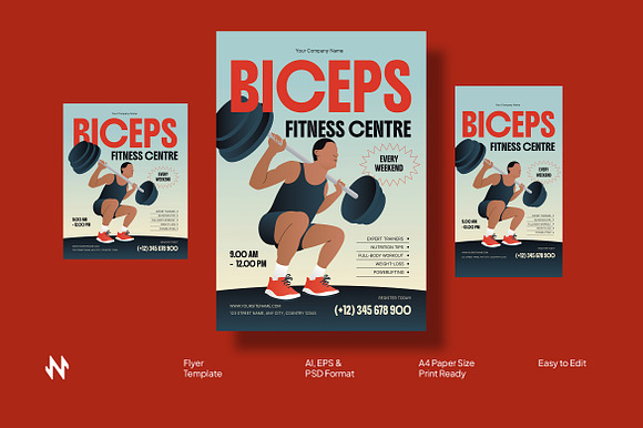 Modern Fitness Center Flyer preview 5