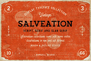 Salveation Font Collection, a Slab Serif Font by Runsell Studio (Thumbnail 1 of 11)