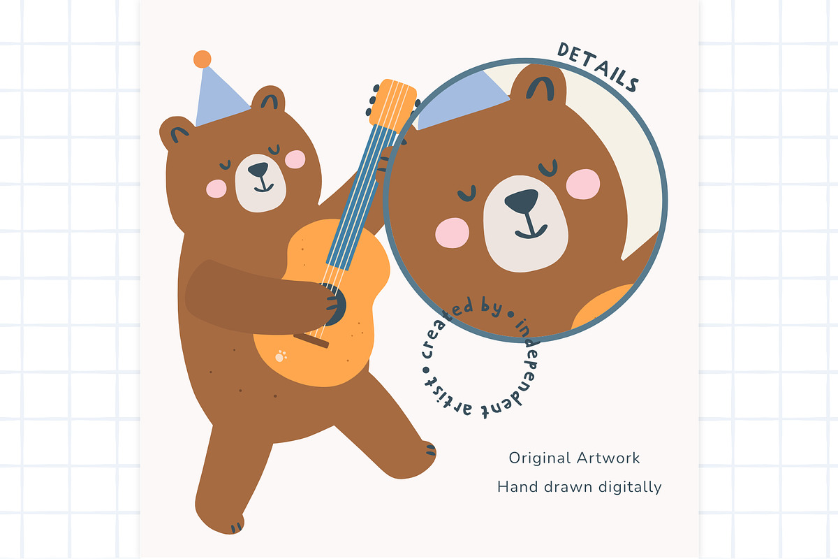 Animals Music Parade, an Animal Illustration by Petit Citizen Design (Photo 5 of 8)