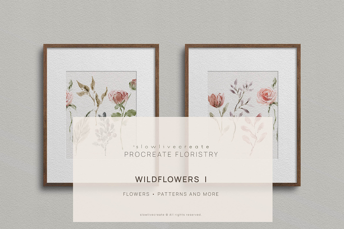 Wildflowers I Printable, a Pattern Graphic by slowlivecreate (Photo 5 of 5)
