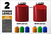 5lb Whey Protein Jar Mockup A2-Pro, a Packaging Mockup by Design Warlord (Thumbnail 3 of 16)