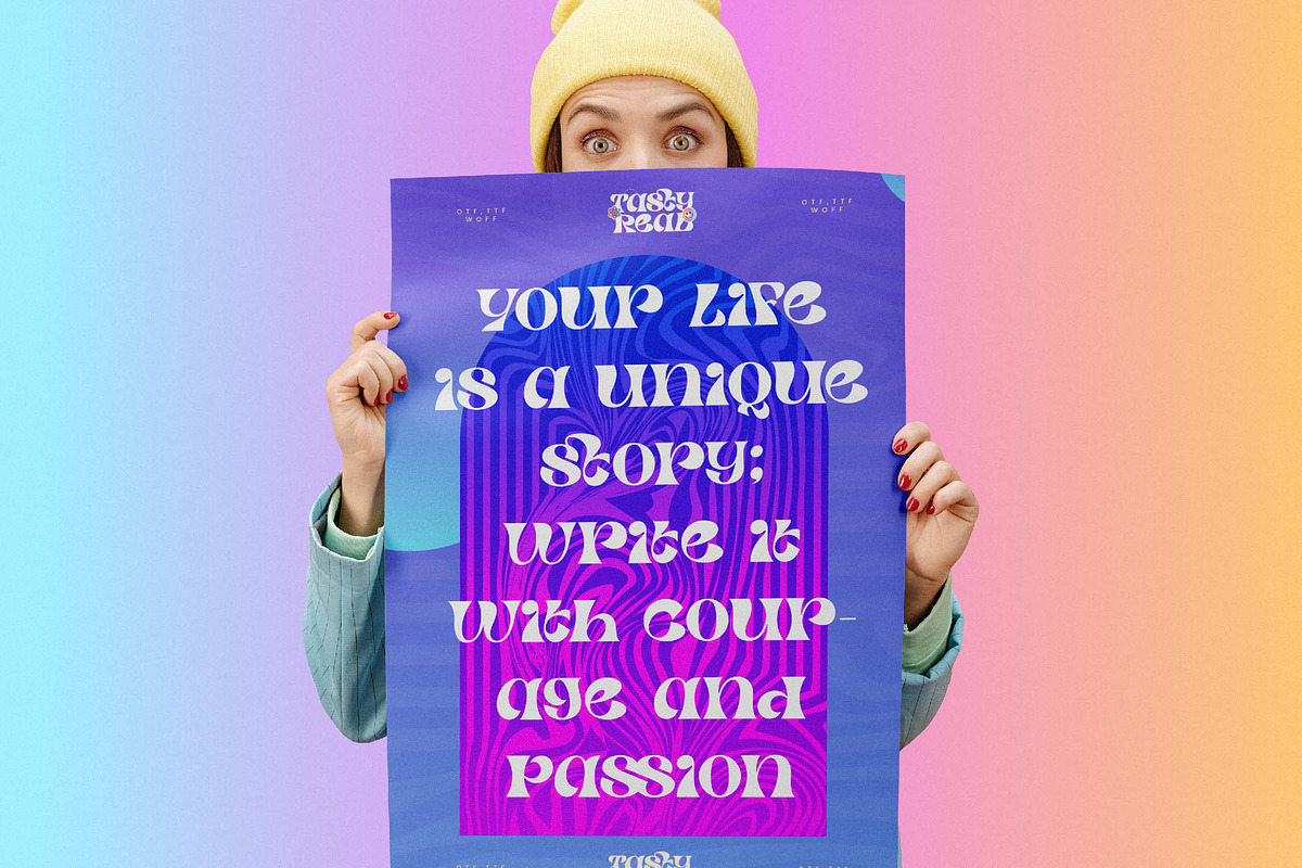 Tasty Real Modern Display Font, a Serif Font by timelesstype.co (Photo 7 of 20)