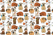 Cute dogs, a Pattern Graphic by ianakauri (Thumbnail 3 of 6)