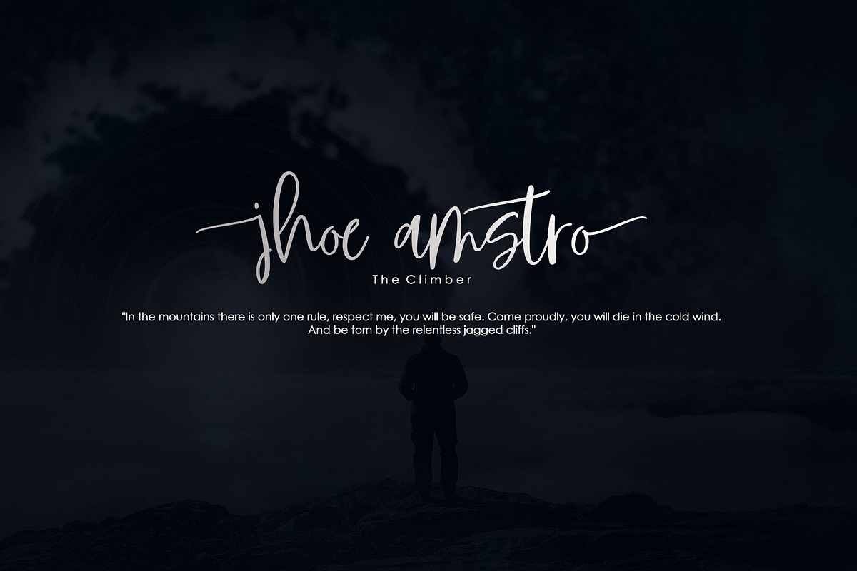 Monscrenday Script, a Script Font by Jhoel Design (Photo 5 of 6)