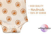 Earthy Boho Sun Pattern, a Pattern Graphic by Waterystrokes (Thumbnail 2 of 4)