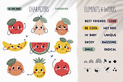 Fruit Clipart PNG, Seamless Patterns, a Food Illustration by Ejevyaka (Thumbnail 2 of 10)