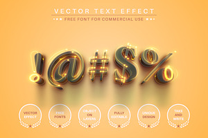 Yellow Summer - Editable Text Effect