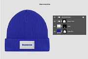 FISHERMAN BEANIE HAT MOCKUP, a Hat Mockup by Barmecide Mockup Studio (Thumbnail 3 of 3)