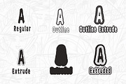 Egypt Queen Collection, a Sans Serif Font by Fontcastle (Thumbnail 6 of 13)